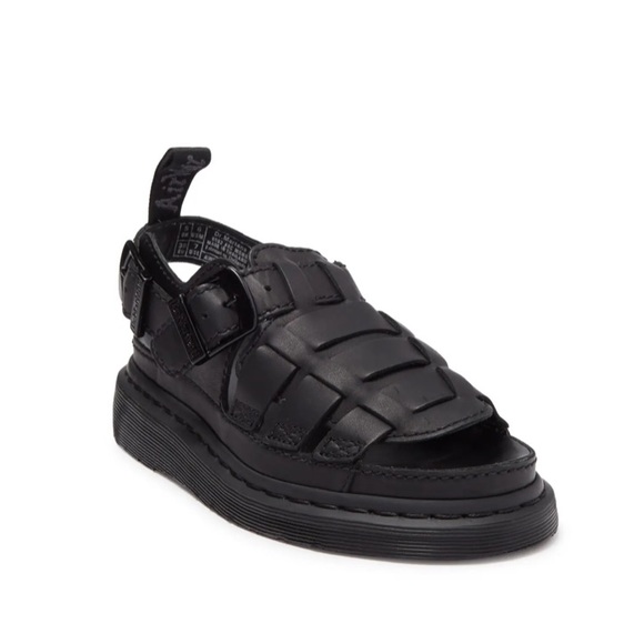 mono leather fisherman sandals